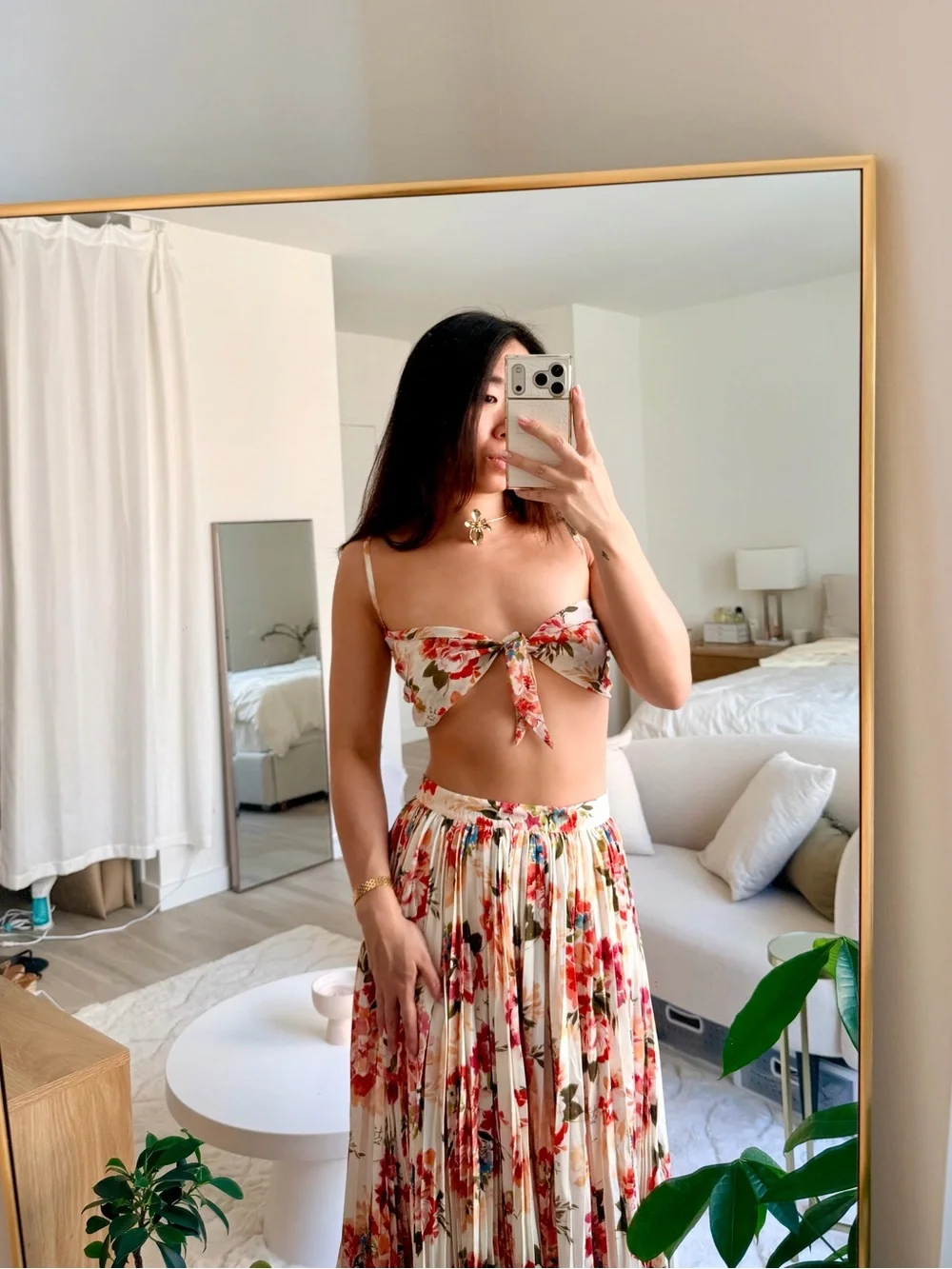 NWT La Porte Floral XS Skirt (part of Maxi Set)